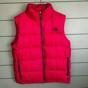 Men’s Red North Face Puffer Vest